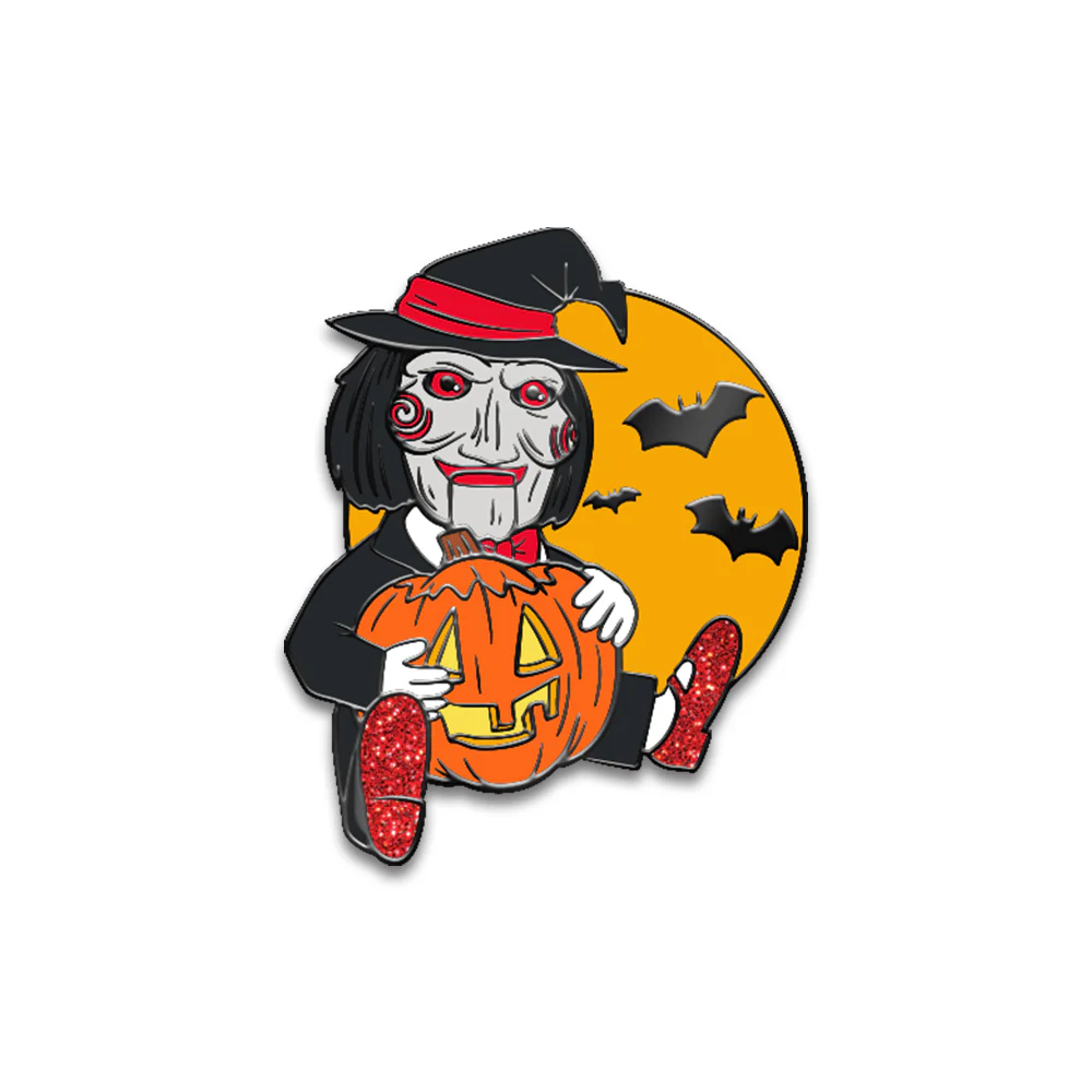 SAW Billy Pumpkin Enamel Pin - Image 2
