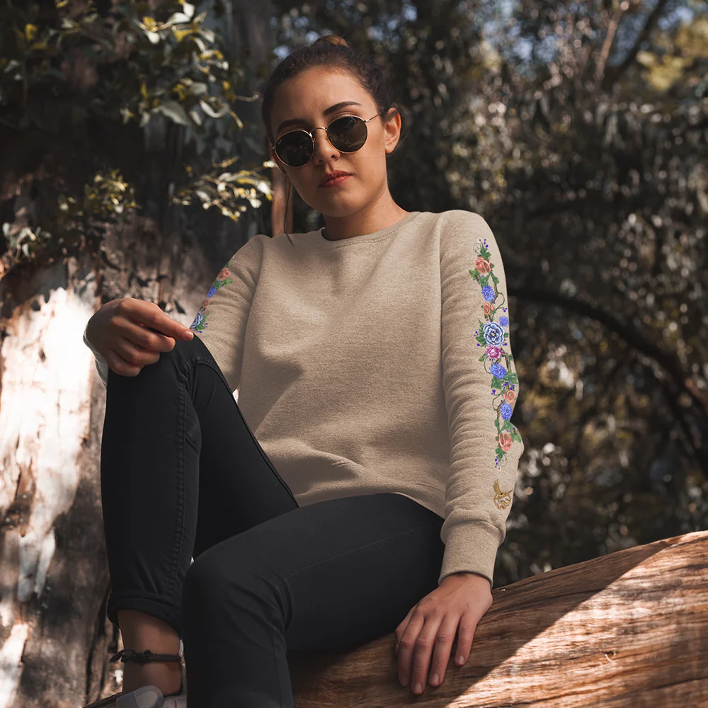 Songbirds & Snakes x Trish Summerville Flowers Crewneck - Image 2